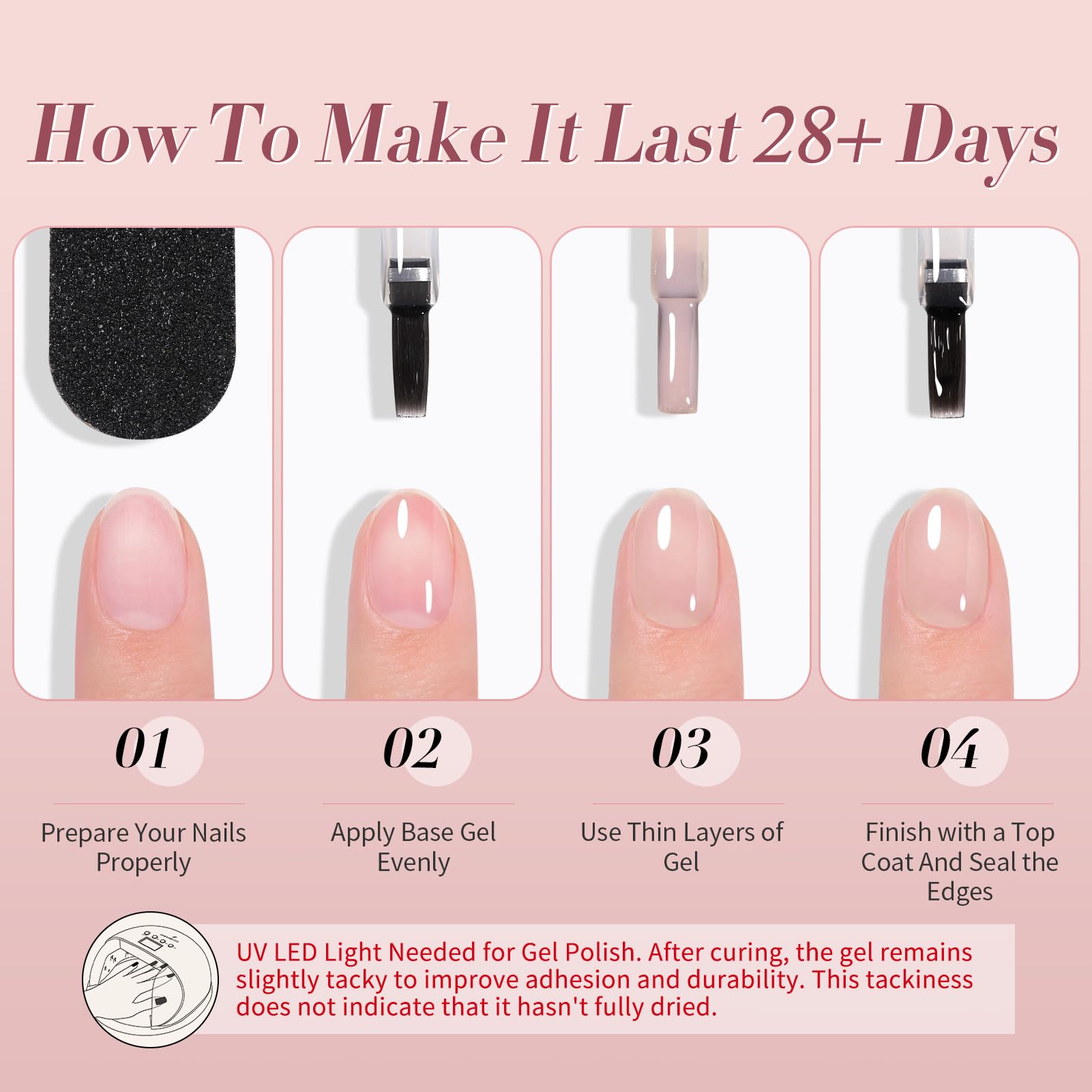 Born Pretty UV cure home setup image for at home salon-grade nails