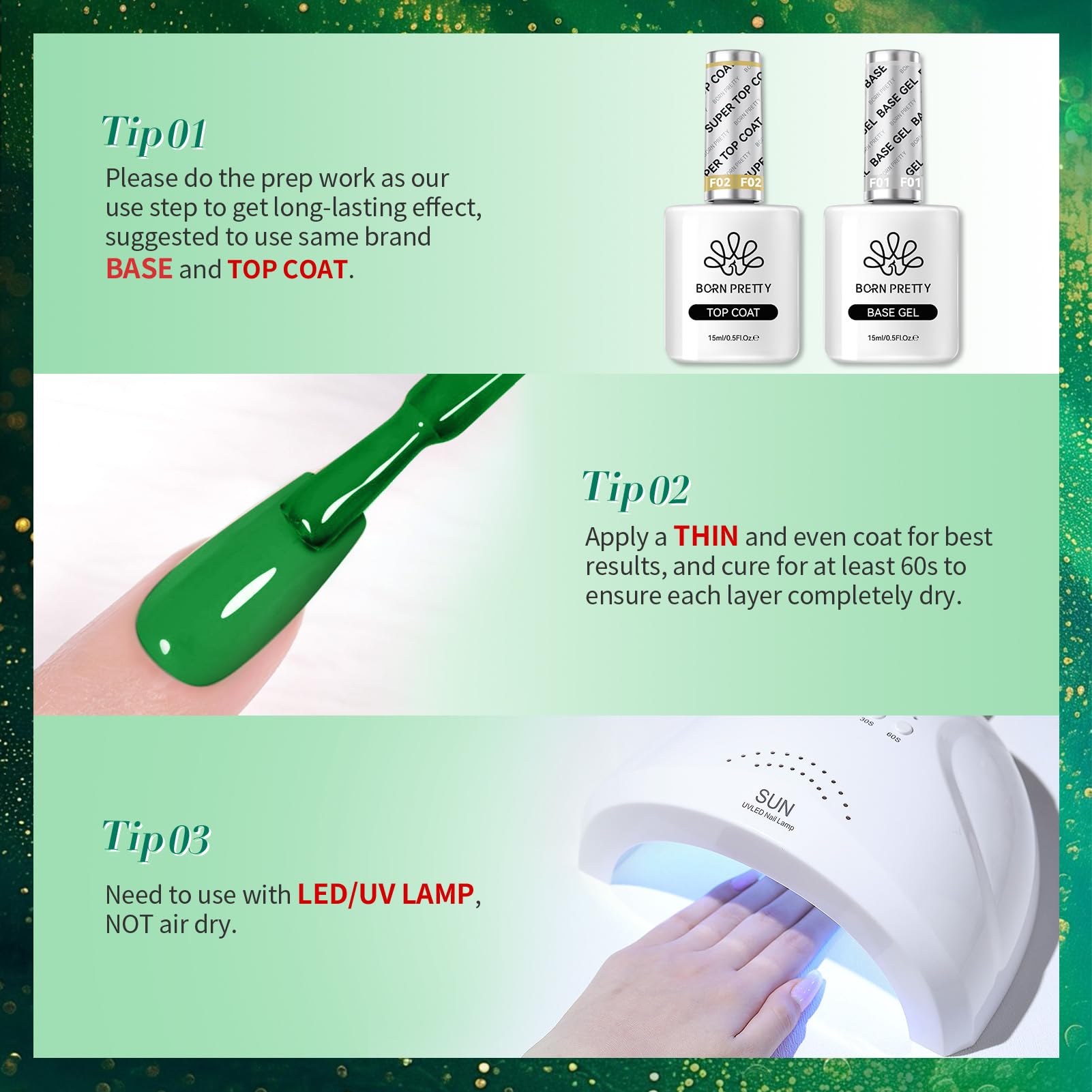 Born Pretty UV gel nail kit for DIY salon-quality results