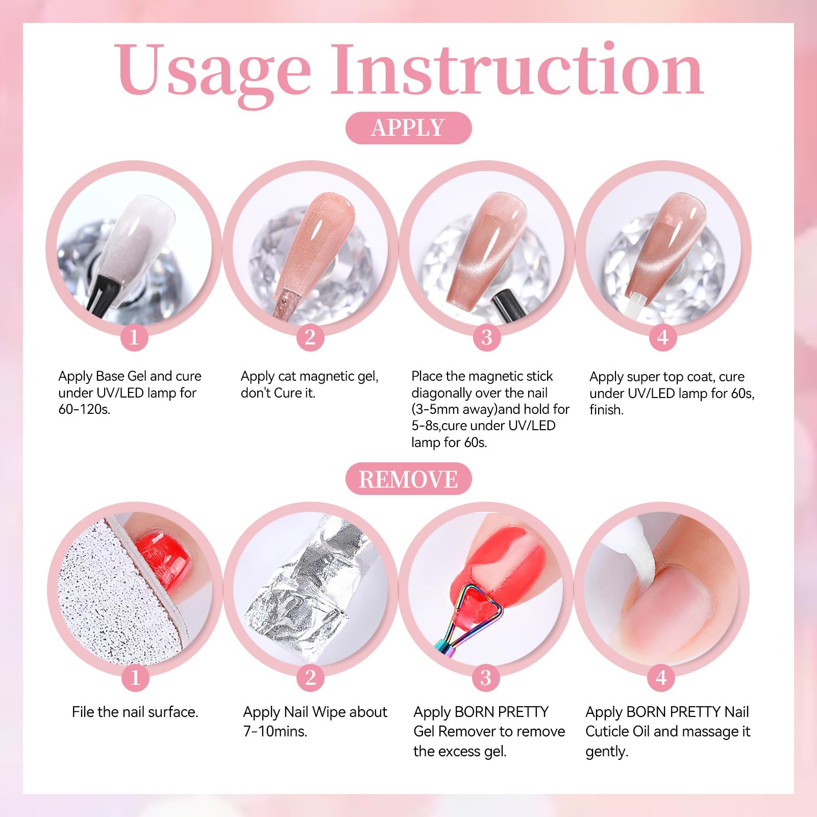 Born Pretty UV Gel Polish bottle offers long wear and high-gloss finish