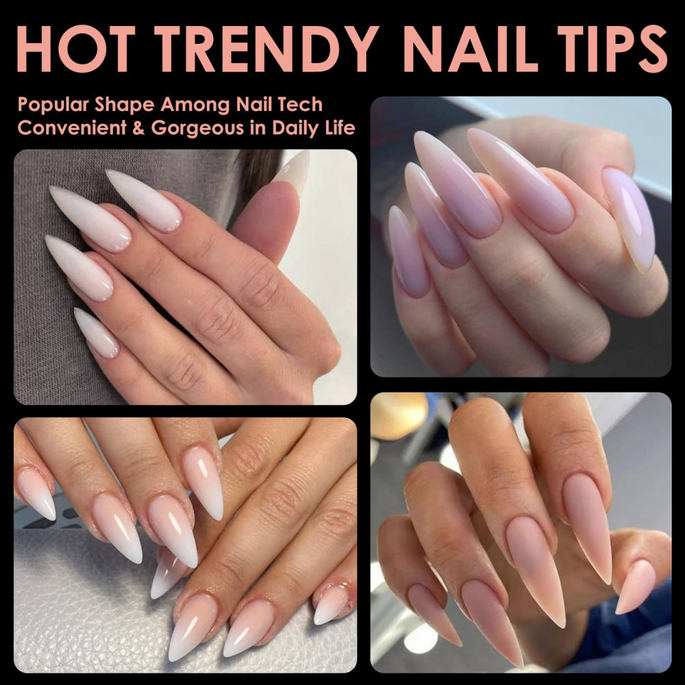 Bornbyme pre-shaped tips save time during nail applications.