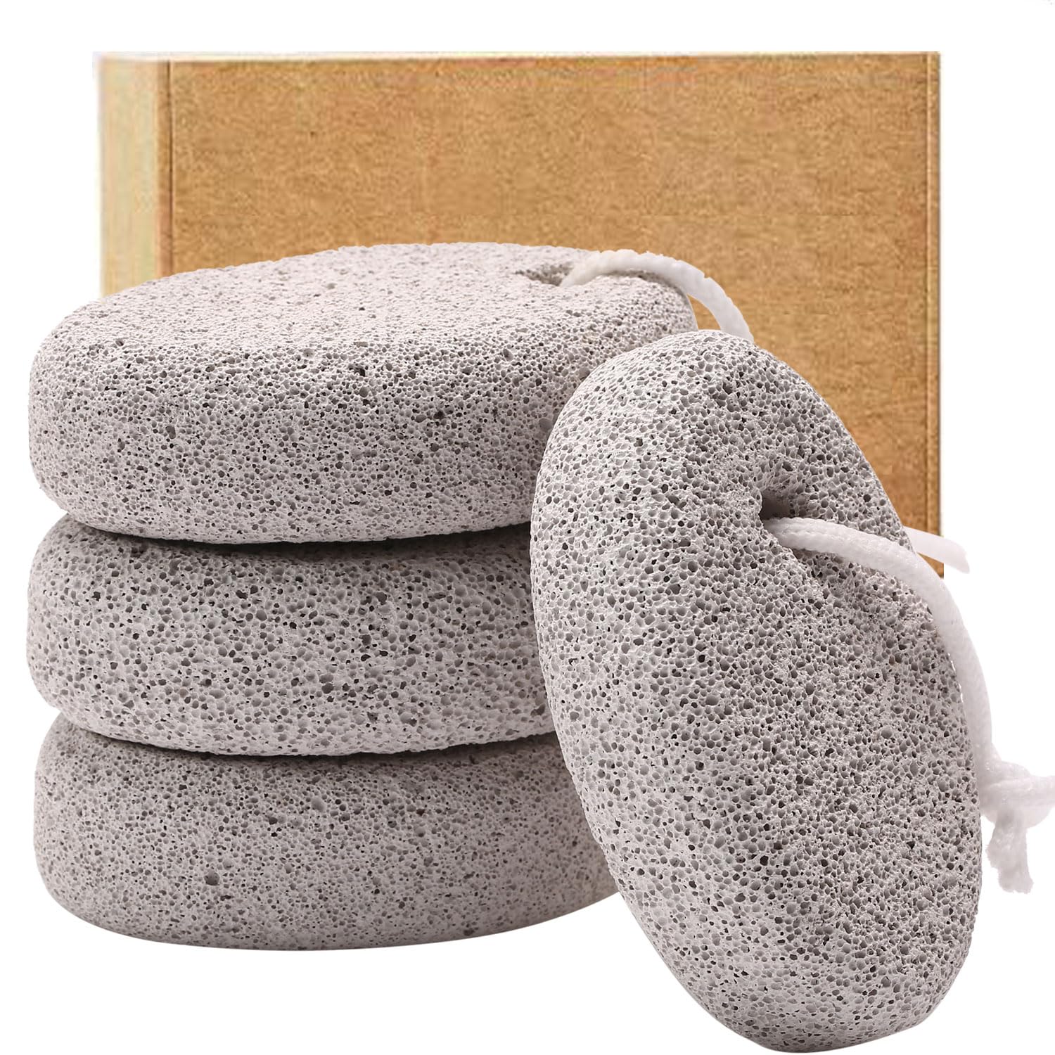 Borogo lava pumice stone for feet removes dead skin and calluses gently.