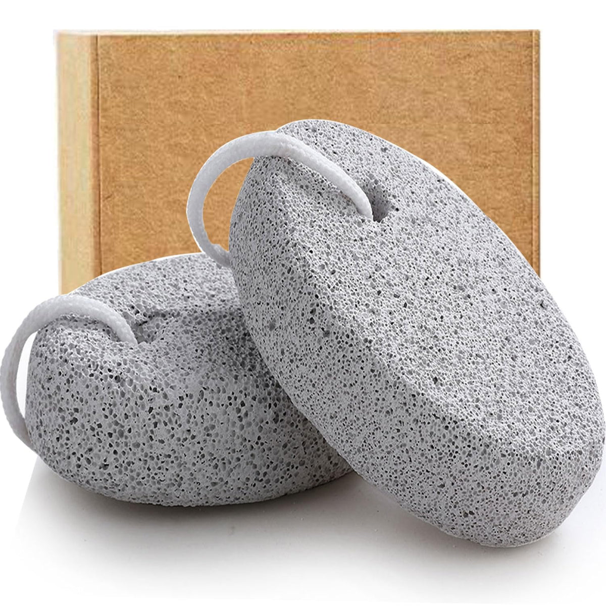 Borogo lava pumice stone for feet close-up, exfoliating rough skin for smoother soles.