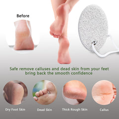 Borogo natural lava stone for effective foot care during a soak.