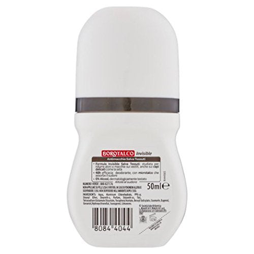 Borotalco Invisible 3-pack box highlighting convenient value for travel.