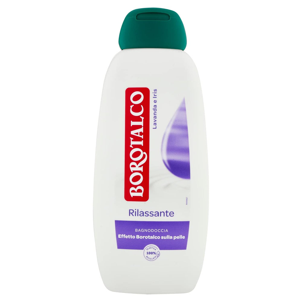 Creamy texture Borotalco body wash for moisturized skin after shower