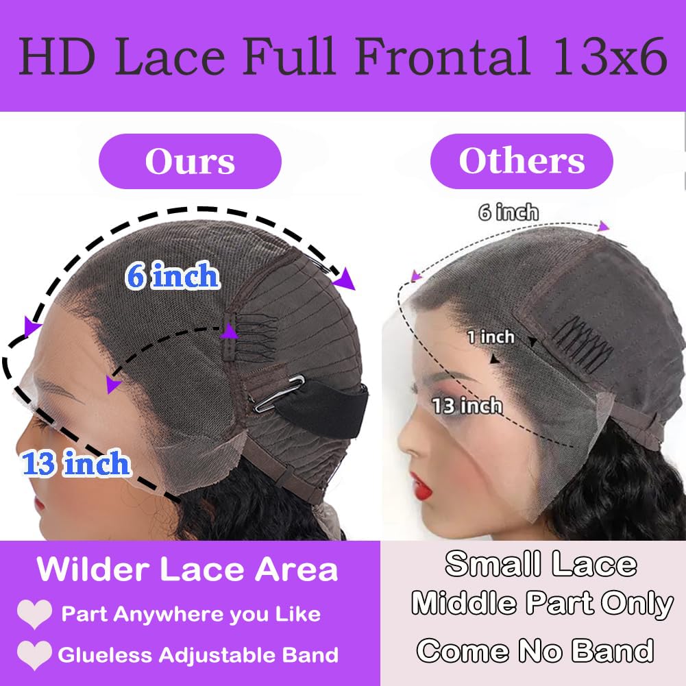 BOSDIOS 13x6 HD lace front wig with virgin hair for seamless parting
