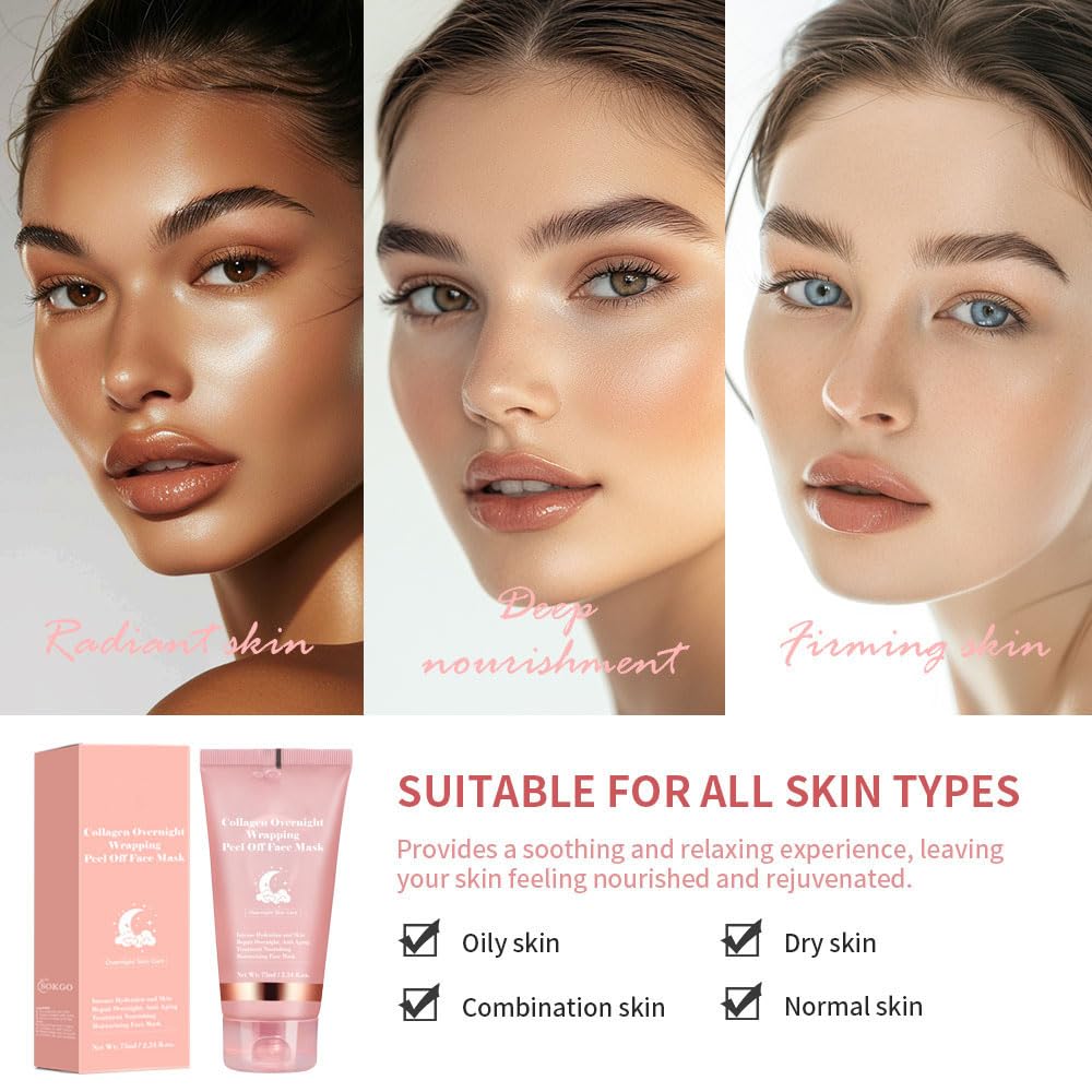 Bosdoer Collagen Night Wrapping Mask suitable for all skin types