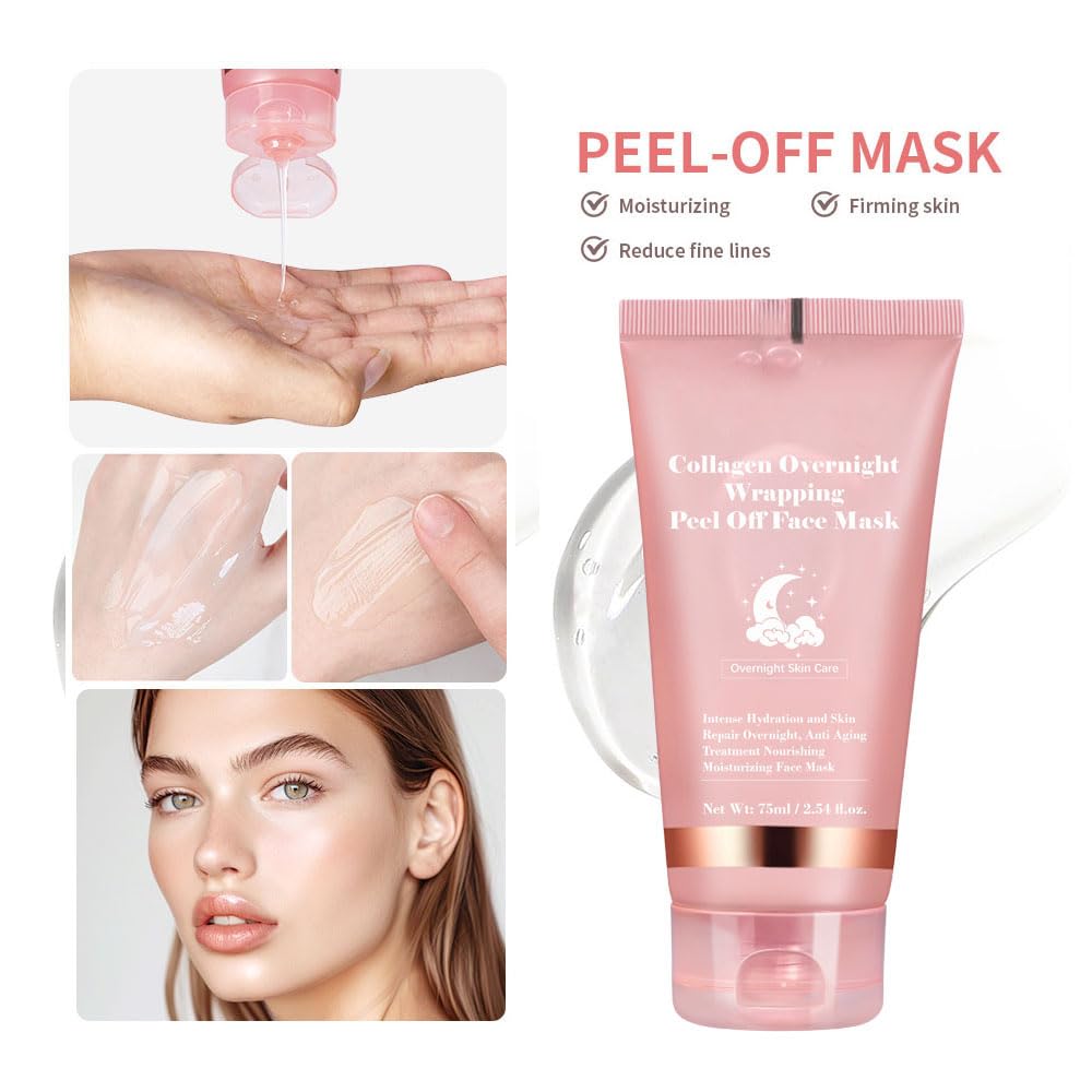 Bosdoer Collagen Night Wrapping Mask easy peel-off in the morning
