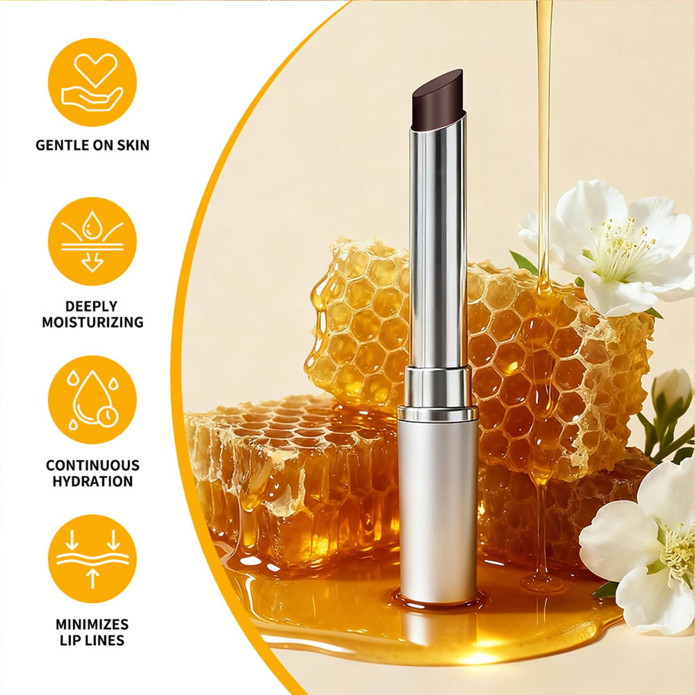 Bosdoer Honey Lip Tinted Lip Balm lip swatch reveals a natural, wearable shade.