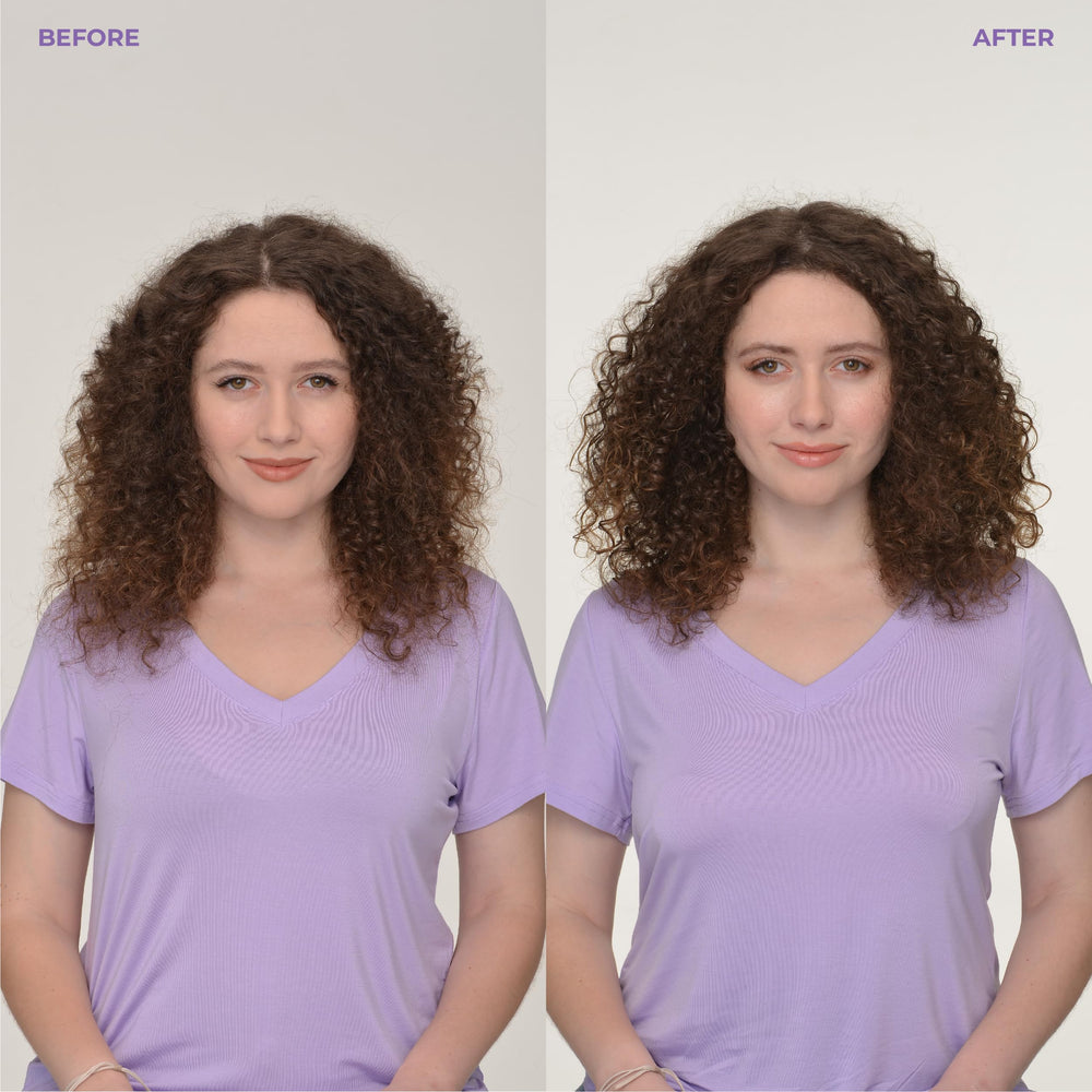 BosleyMD 3-Step System image illustrating complete curl care.