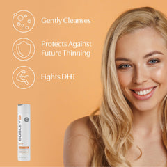 BosRevive lather action demonstrates cleansing away buildup while color-safe care remains.