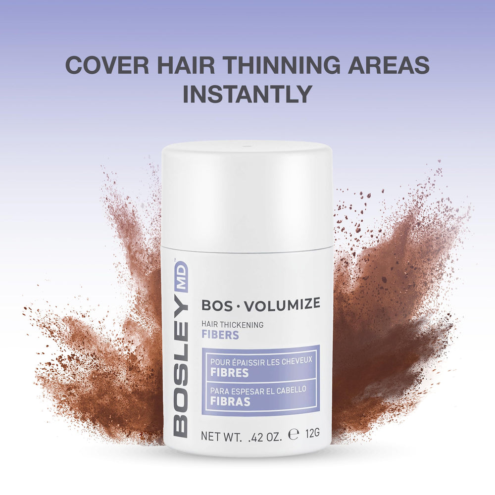 BosleyMD fibers bond to hair shaft for natural-looking fullness.