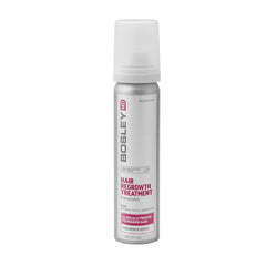 BosleyMD Foam on hands showing easy scalp application for daily use