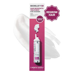 BosleyMD Foam pump dispenser ready for precise scalp application