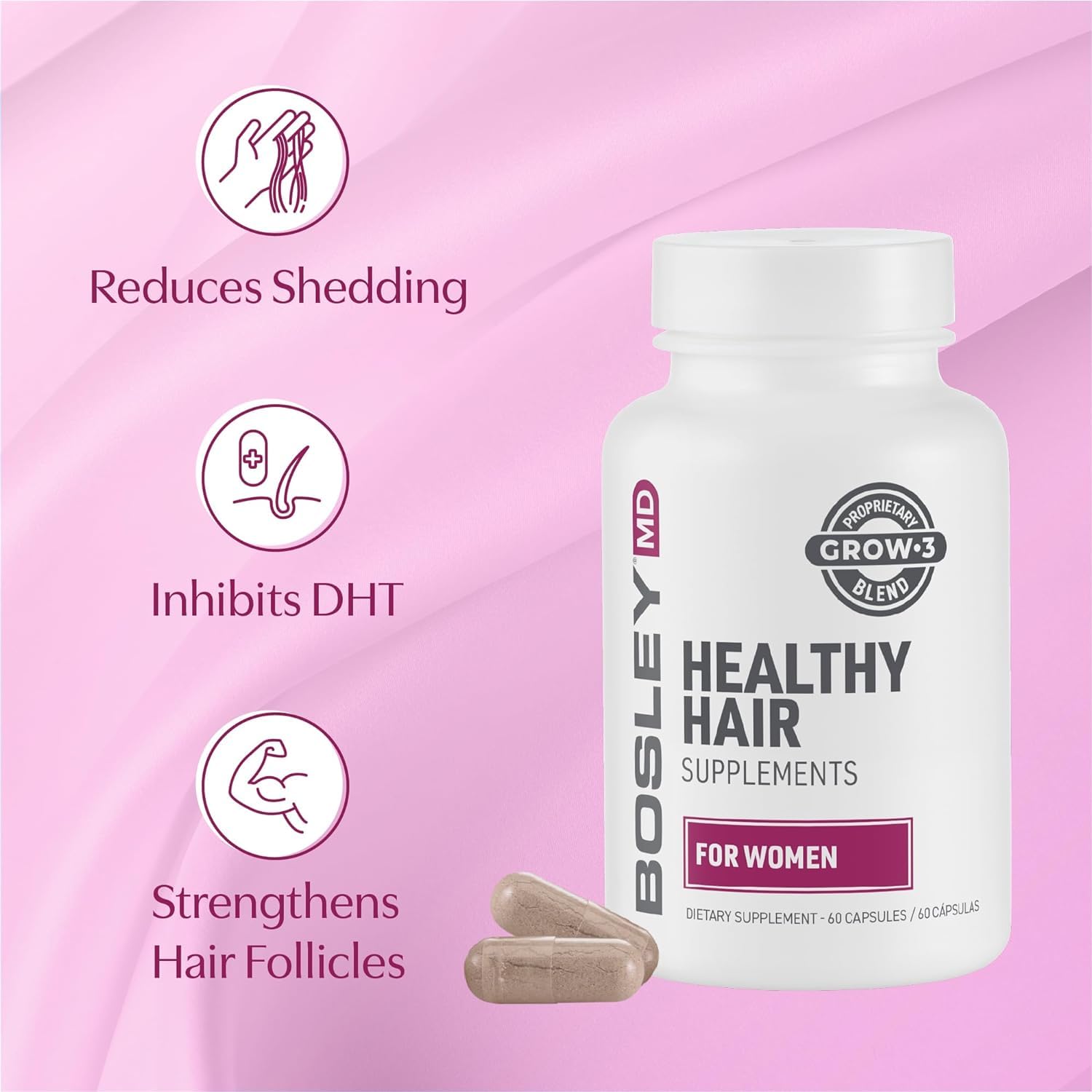 Daily dosage image hints at an easy routine for hair care.