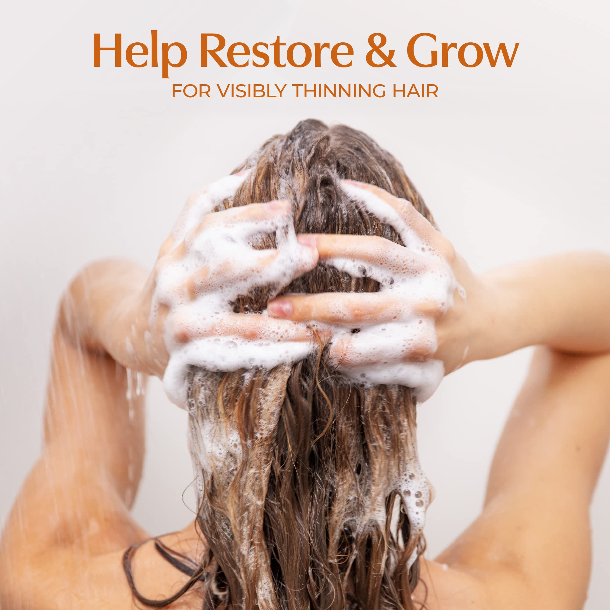 BosRevive Nourishing Shampoo application scene invites relaxing daily ritual