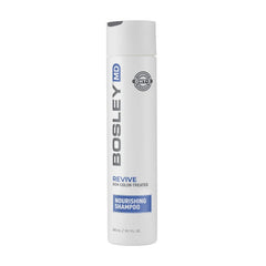 BosRevive Nourishing Shampoo bottle on shelf promoting cleansing for thinning hair.