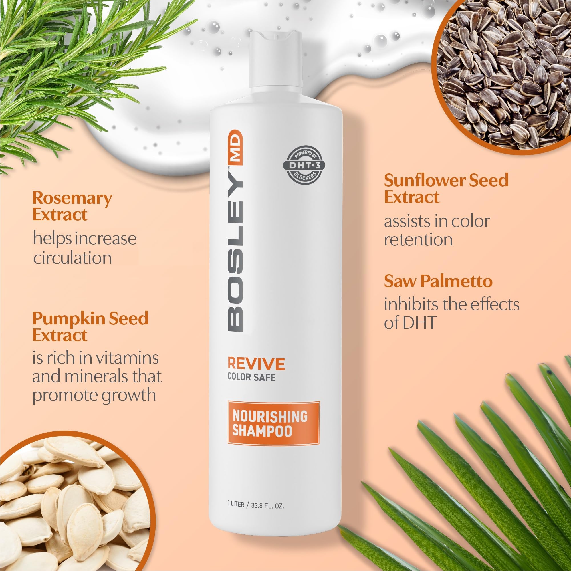 BosRevive Nourishing Shampoo hair strands look fuller with regular use