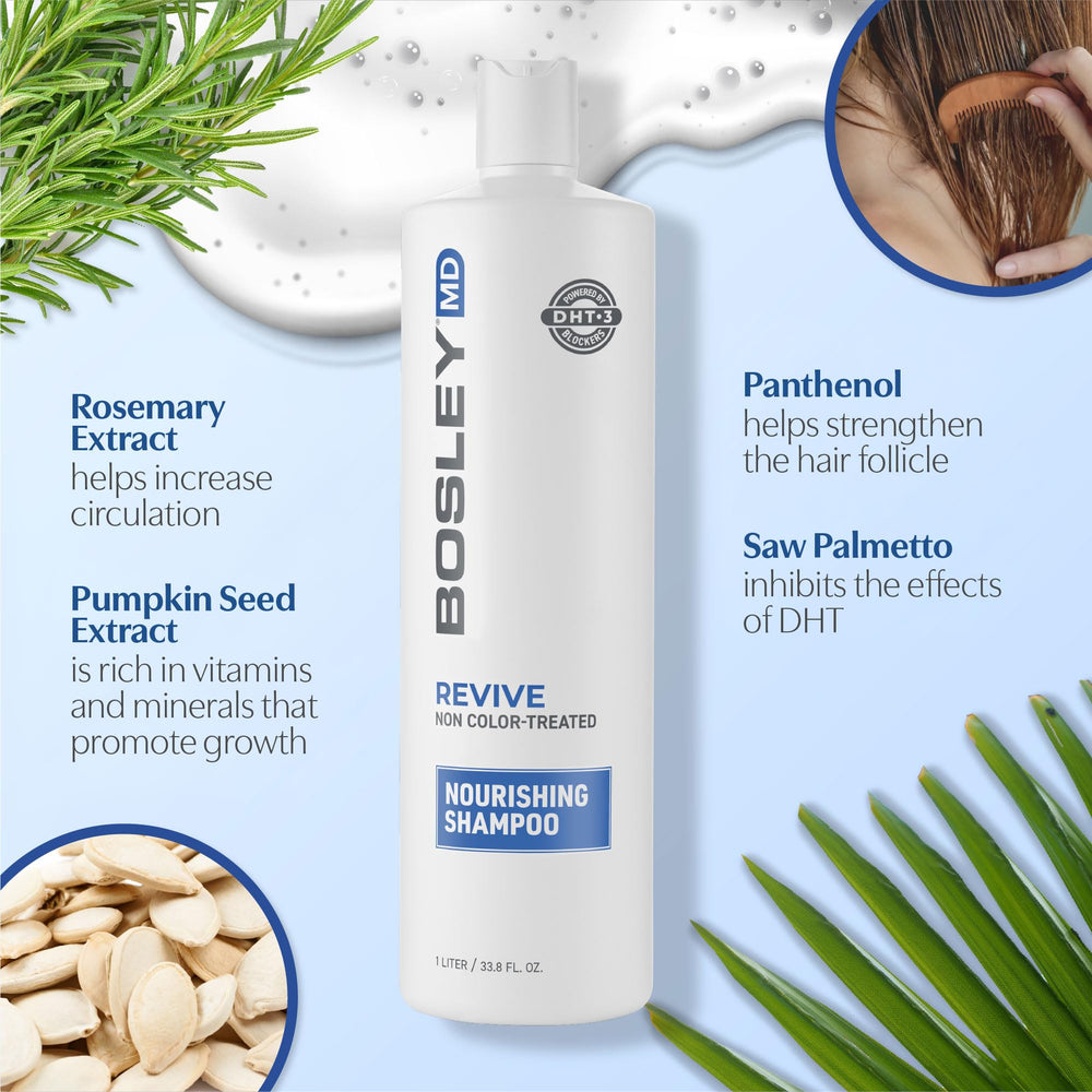 BosRevive sulfate-free formula cleanses gently without harsh ingredients.