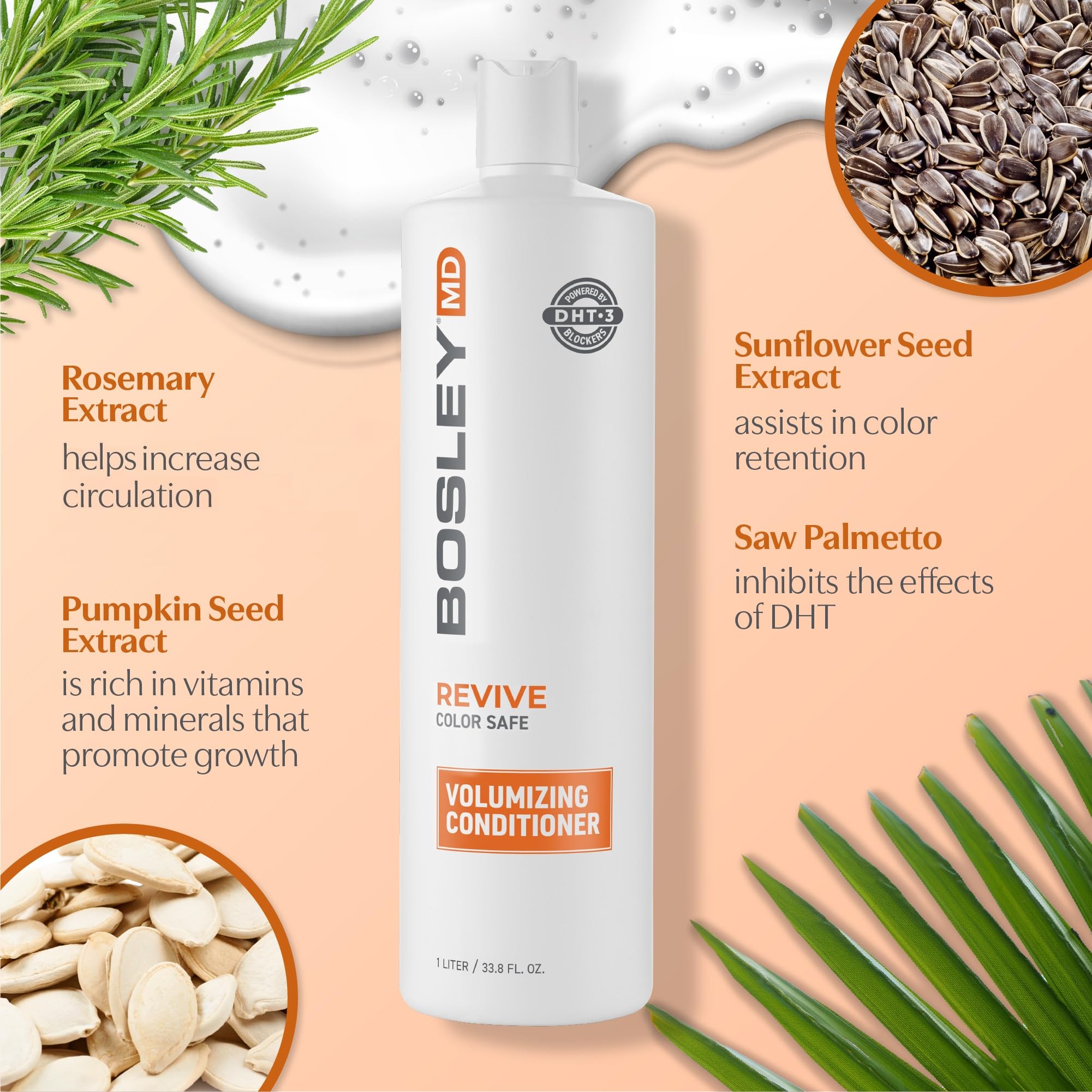 BosRevive rosemary and biotin formula nourishes scalp and strengthens strands