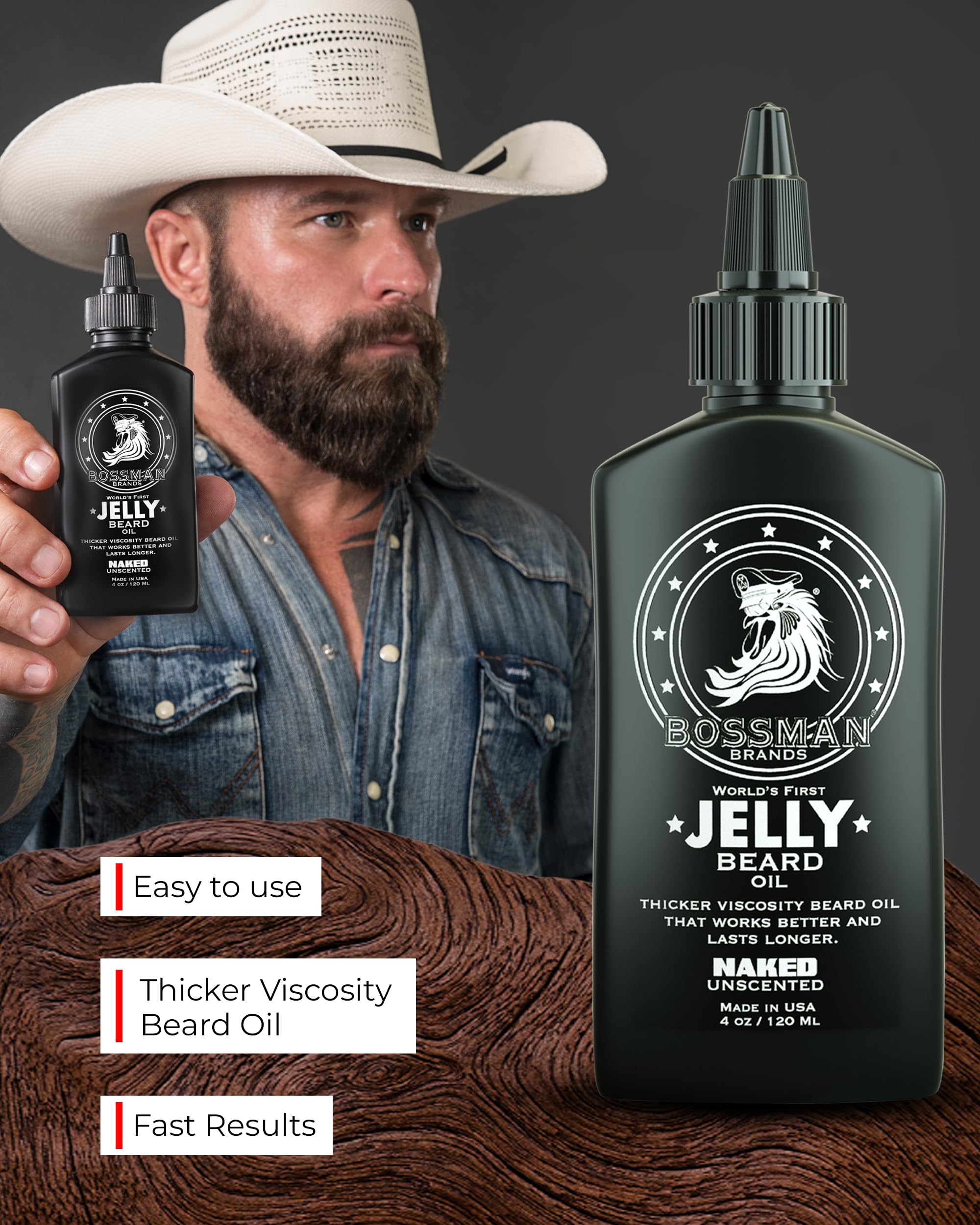Beard softening and taming effect with natural oils for a polished look.