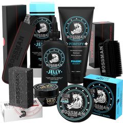 Bossman Big Boss Jelly Beard Oil bottle for nourished, softer facial hair.