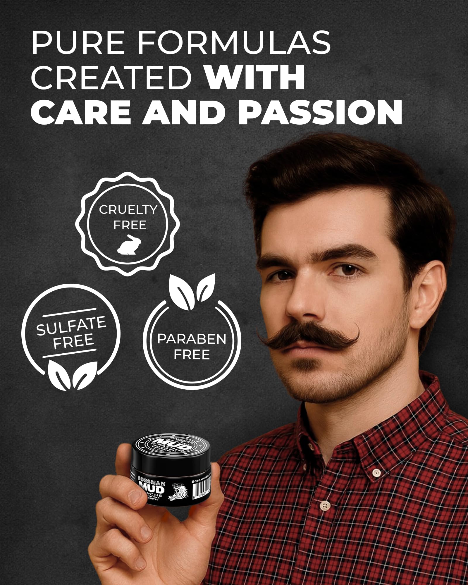 Organic Beard Bar Soap with moisturizing blend for clean skin and beard