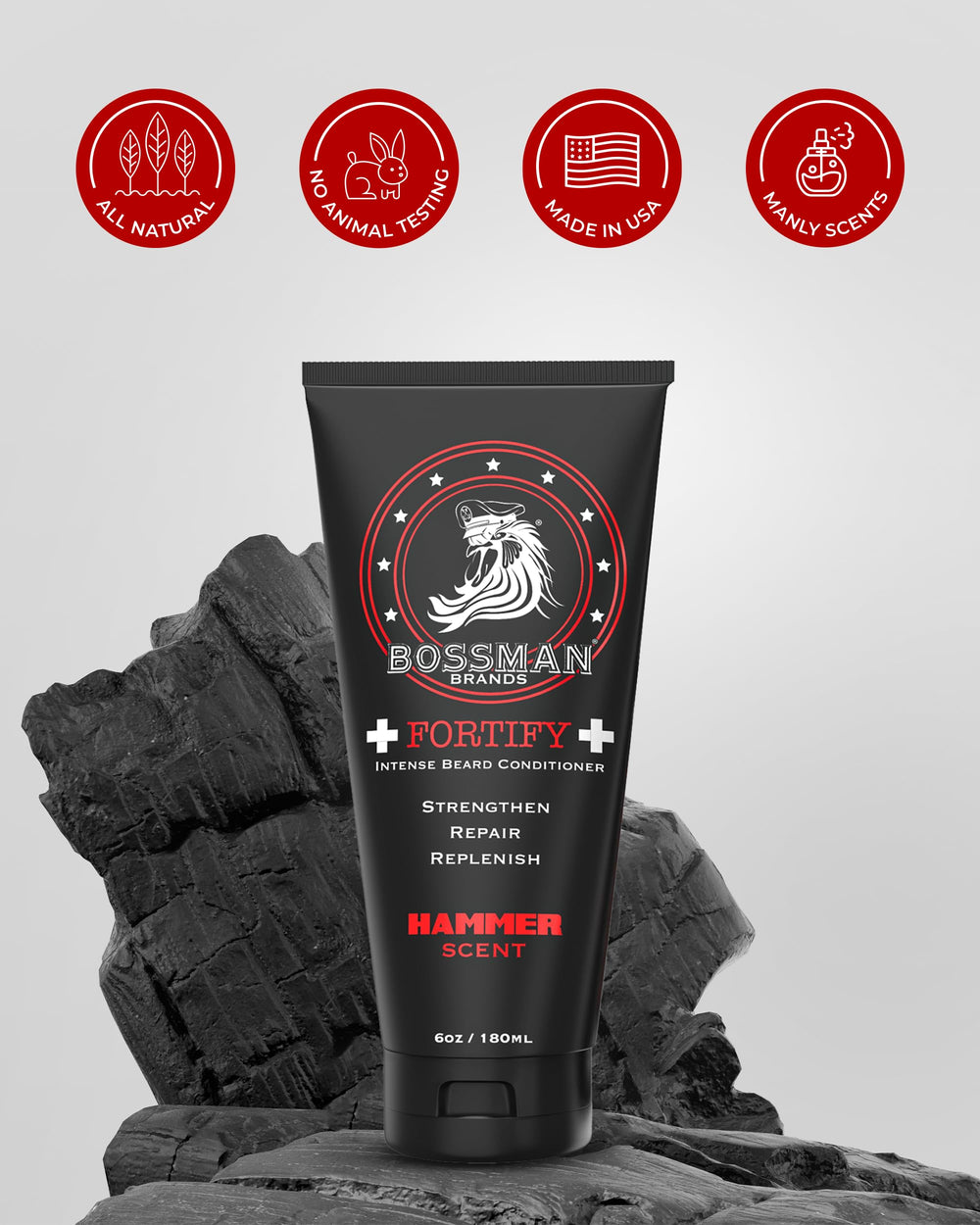 Bossman Fortify USA-made cruelty-free formula cared for by you