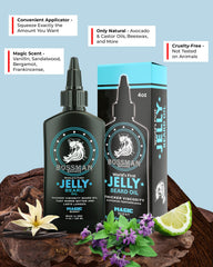 Sandalwood and vanilla scent notes enhance daily grooming routine.