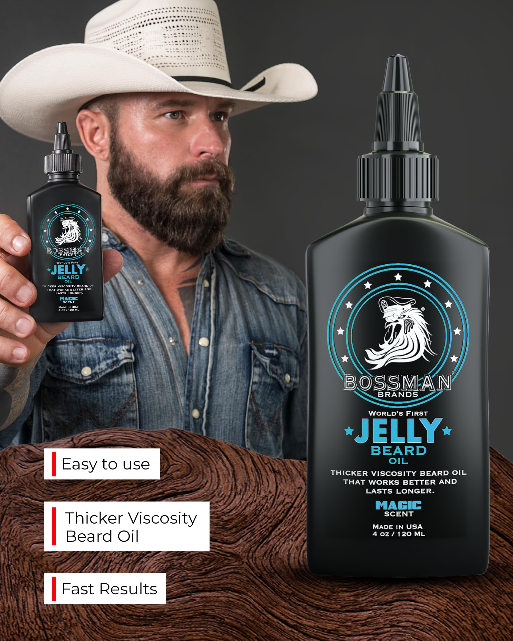 Bossman made in USA badge on label emphasizes quality and domestic production.