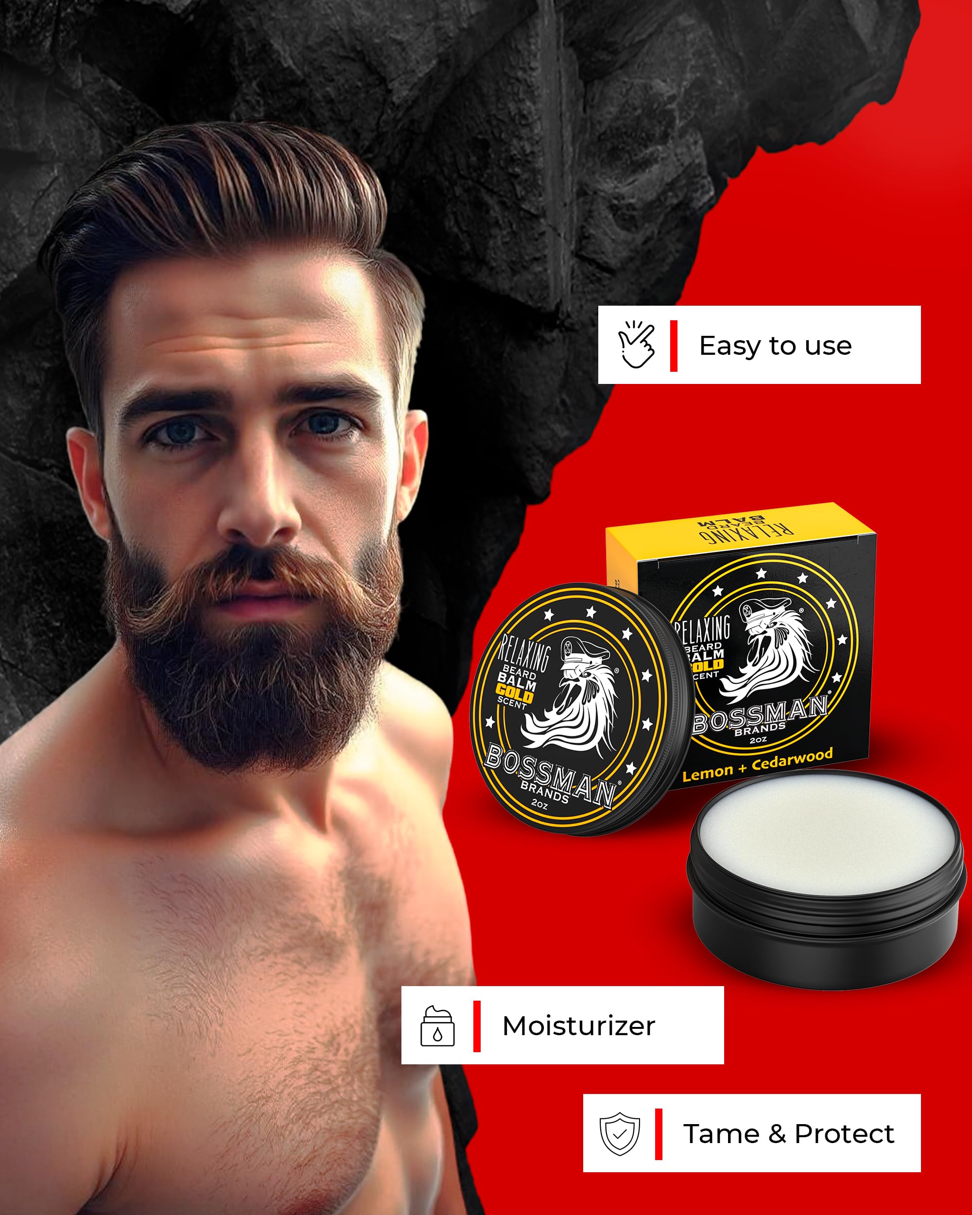 Creamy balm texture using a small scoop for even distribution.