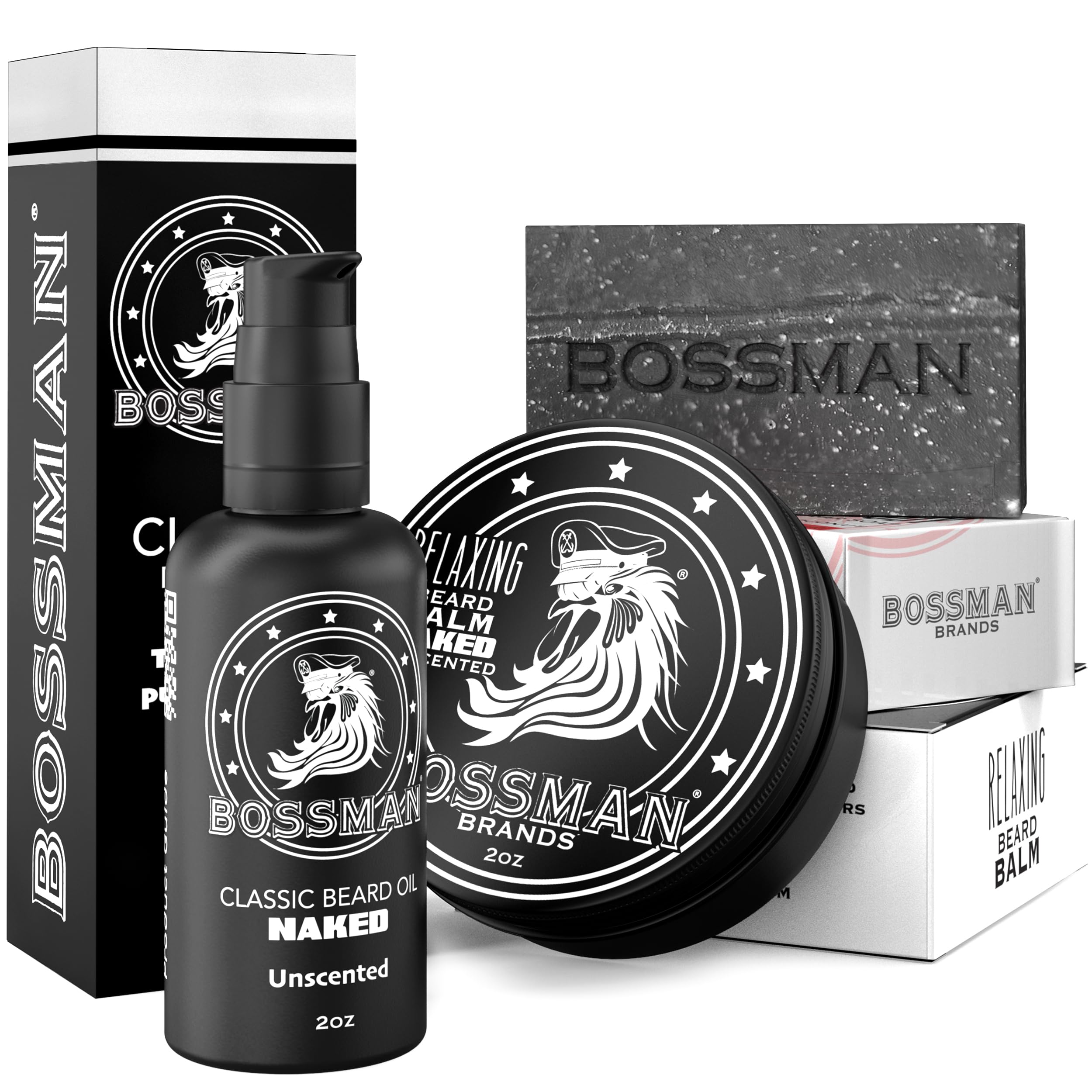 Bossman beard oil bottle for lightweight moisture and a polished beard