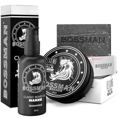 Bossman beard oil bottle for lightweight moisture and a polished beard