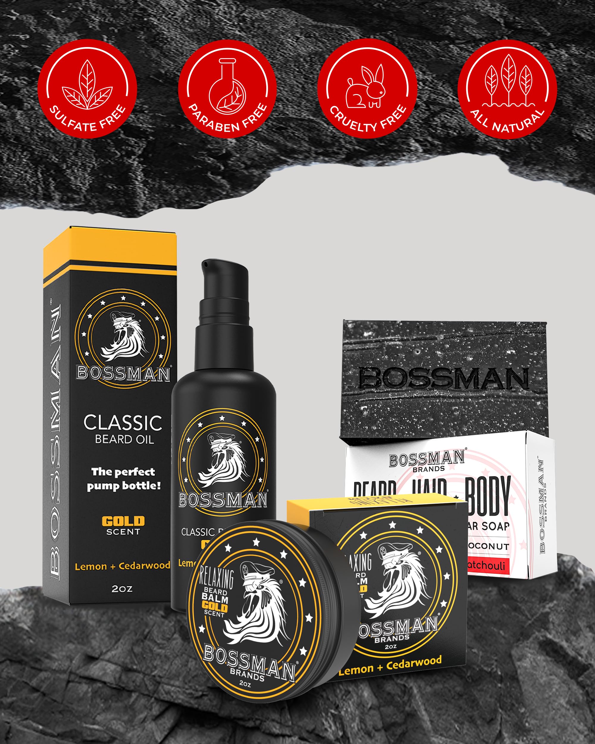 Bossman USA-made label highlighting ethical production.