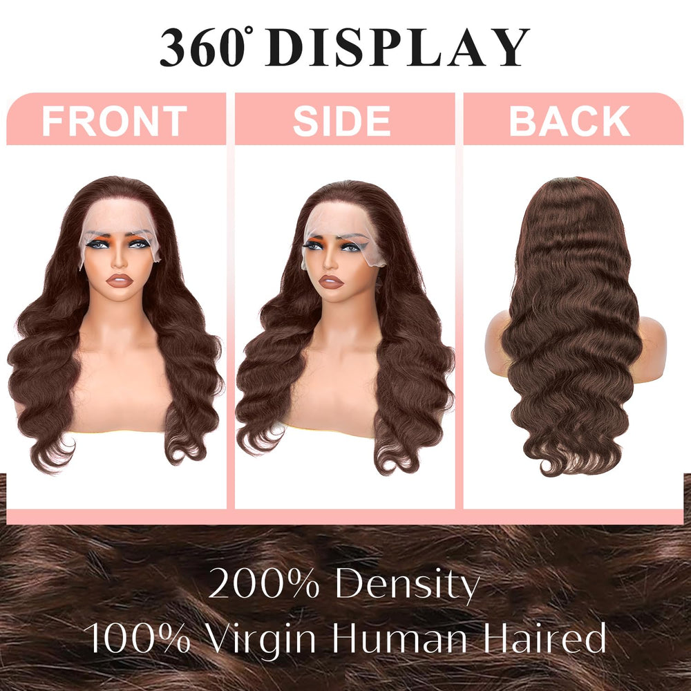 BOSTK 13x6 HD lace front wig with large parting space for versatile styling