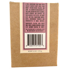 Boston Soap Co Cold process lavender soap bars with lard and tallow for a creamy lather