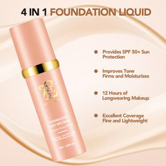 Botagus Foundation 4 in 1 swirls on skin for fast, even tone blending