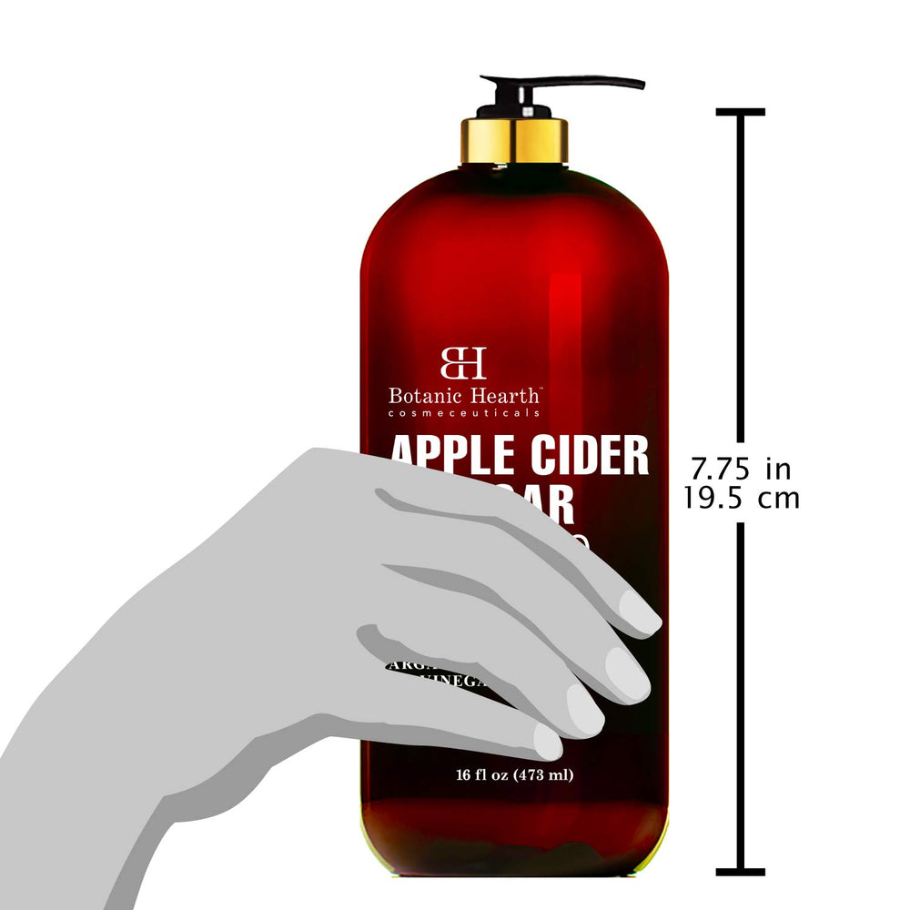 Botanic Hearth Apple Cider Vinegar Shampoo creates rich lather for a gentle cleanse.