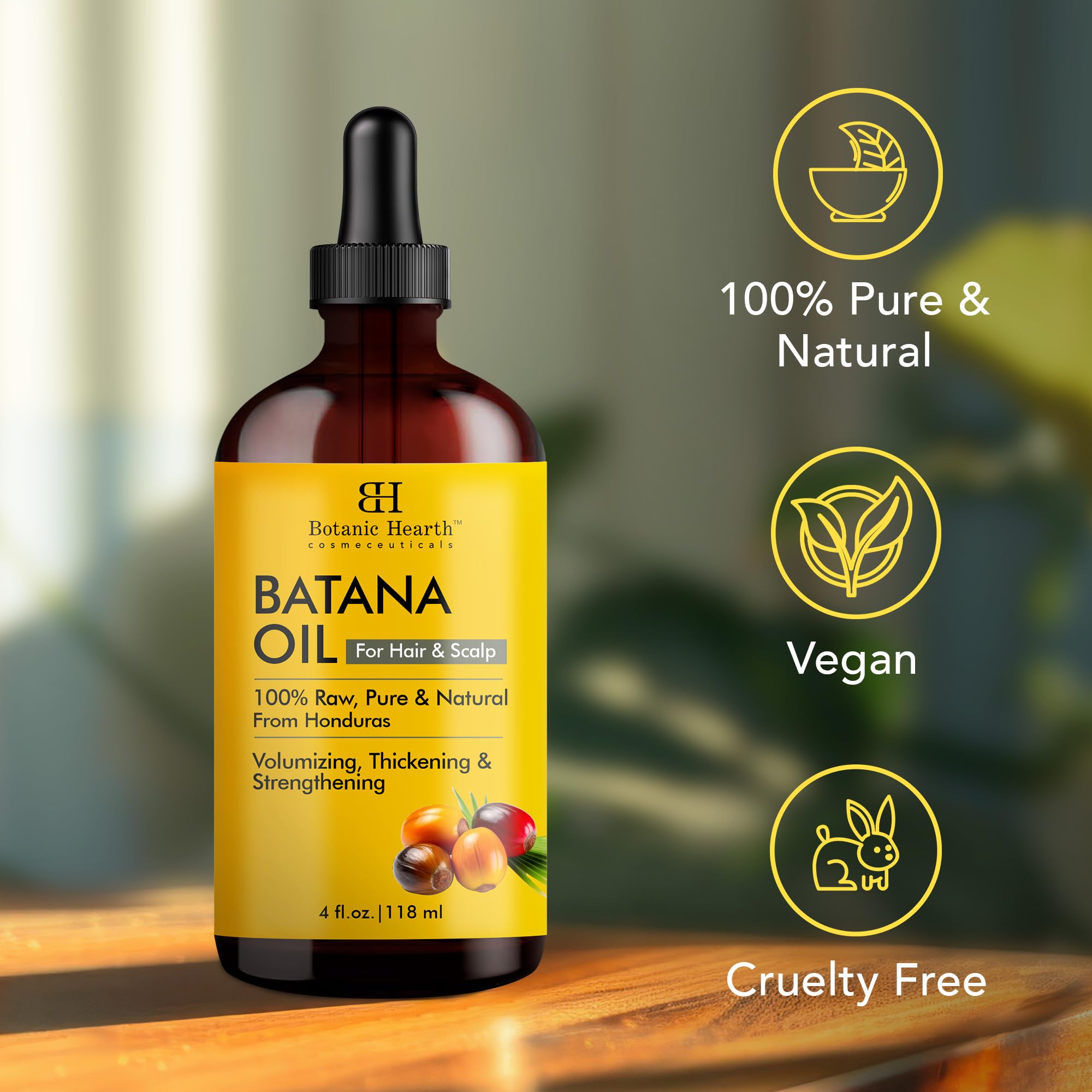 Two-pack Botanic Hearth Batana Oil packaging displayed
