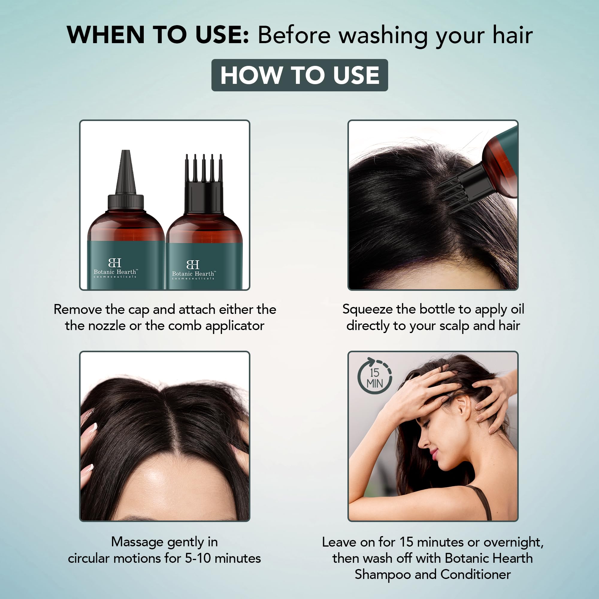 Botanic Hearth Hair Texture Soft conveys smoother, more manageable hair after use