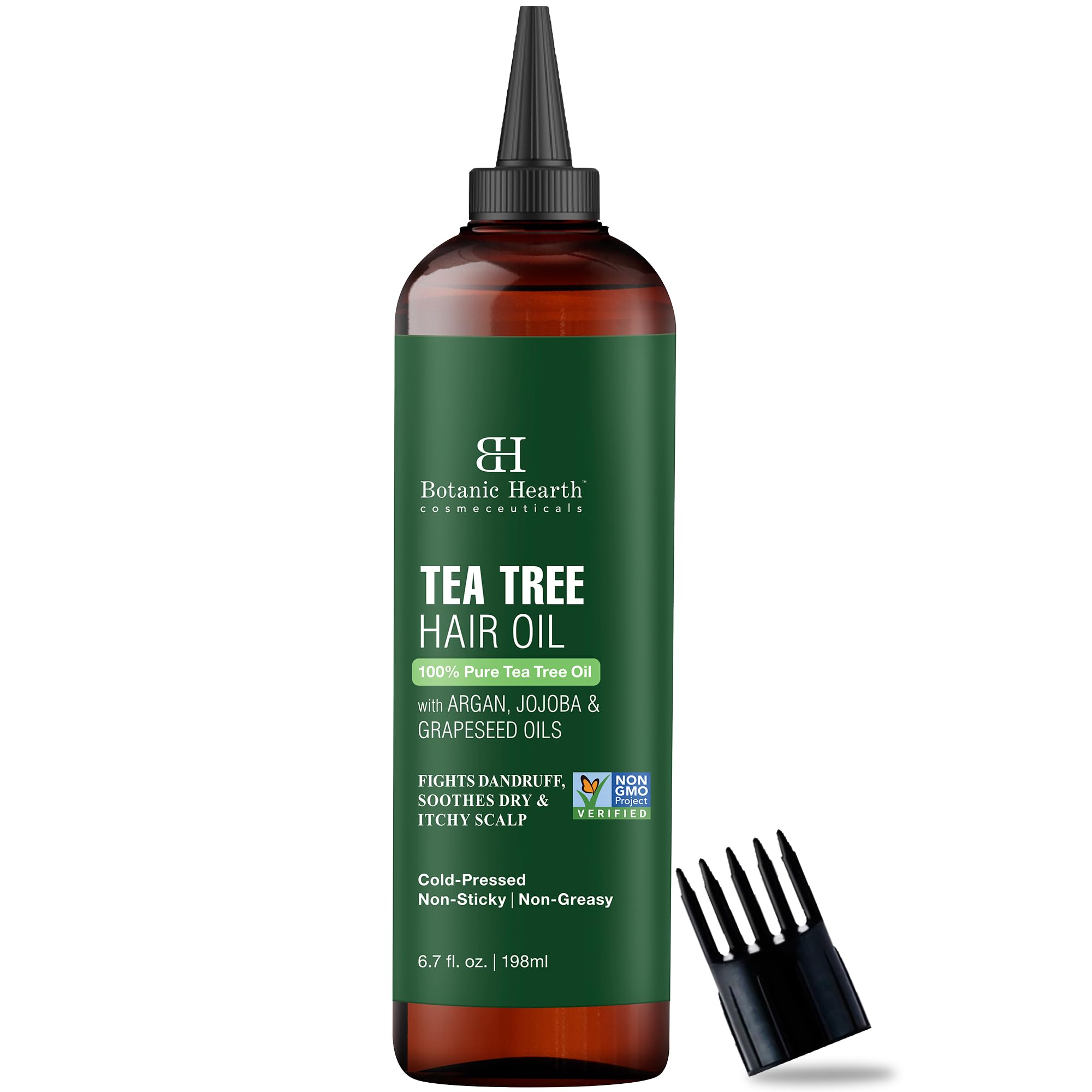 Botanic Hearth scalp massage application showing a calm routine for dry itchy scalp.