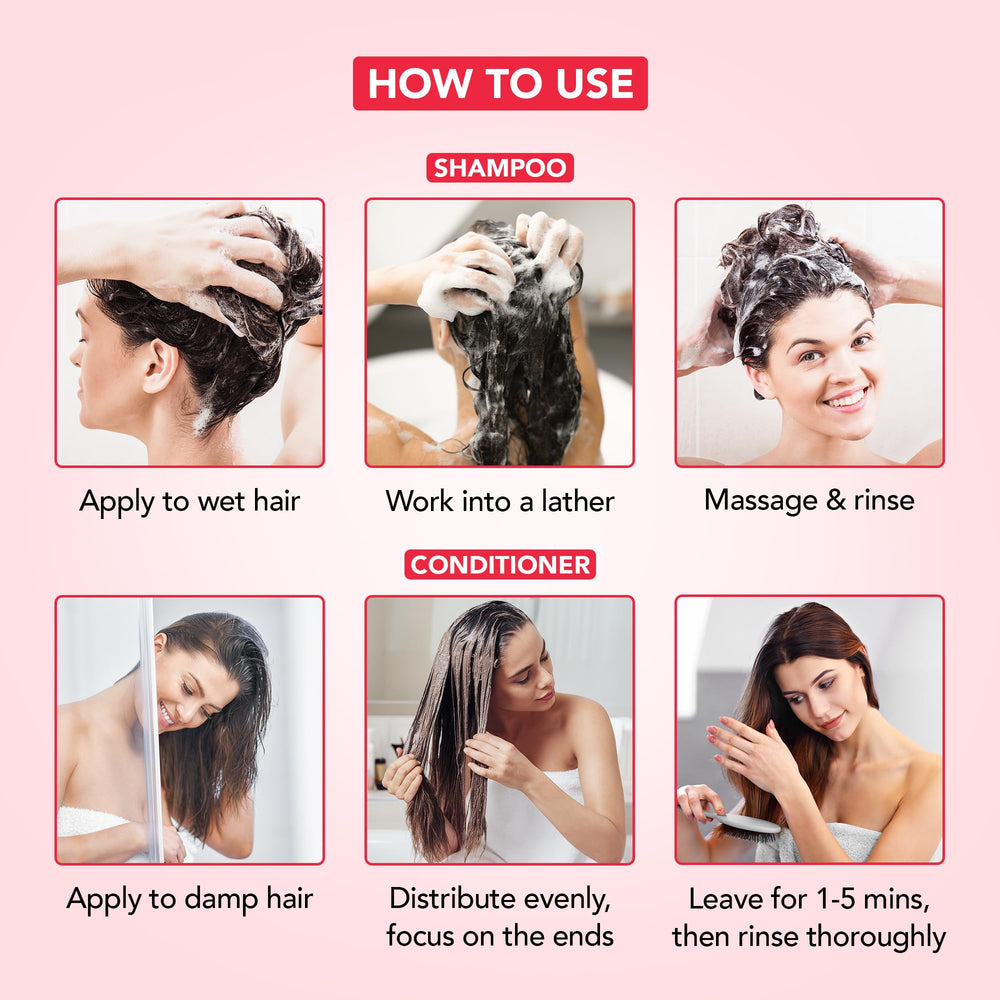 Closeup of Botanic Hearth shampoo ingredients featuring apple extract and argan oil.