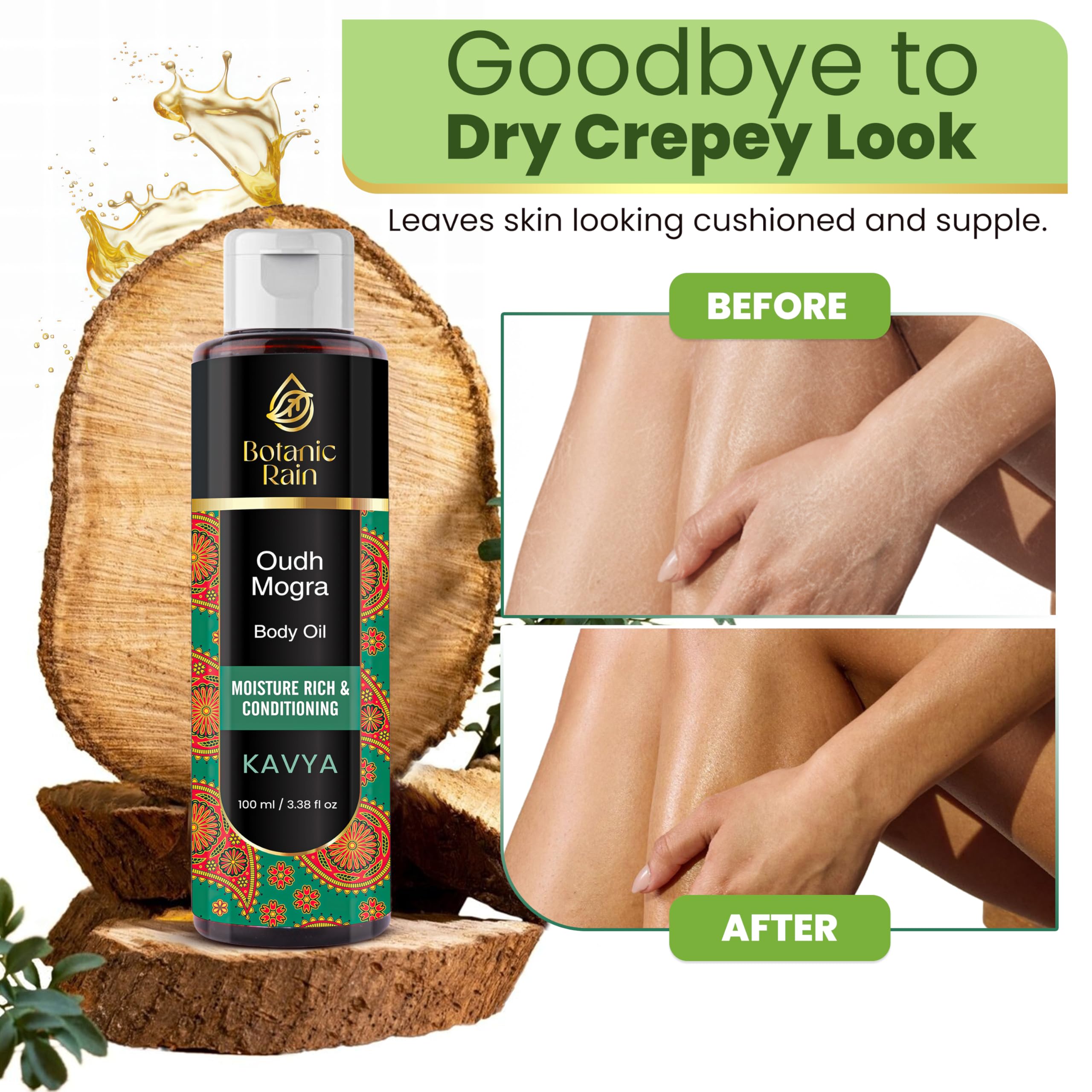 Sesame and almond oil blend with herbs for skin nourishment