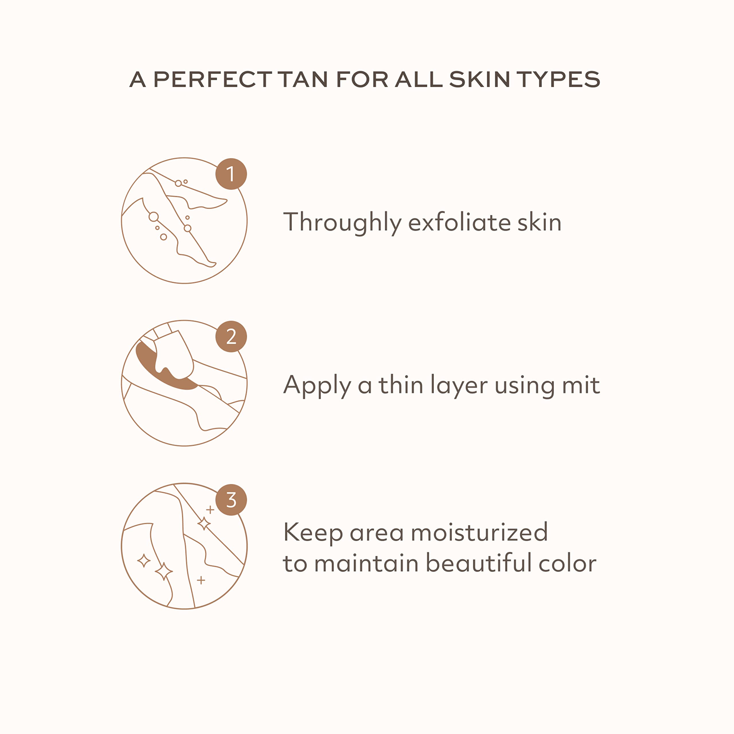 Post-tan care with Botanic Tree Self Tanner for hydrated skin.