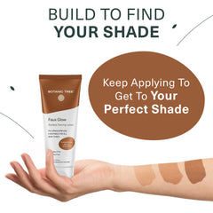 Botanic Tree Self Tanner applied to face and body for a universal shade.