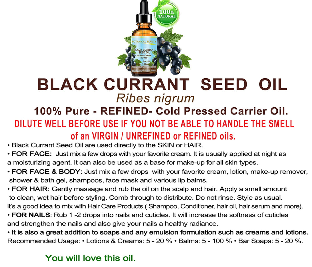 Botanical Beauty Black Currant Seed Oil on nails for strengthening