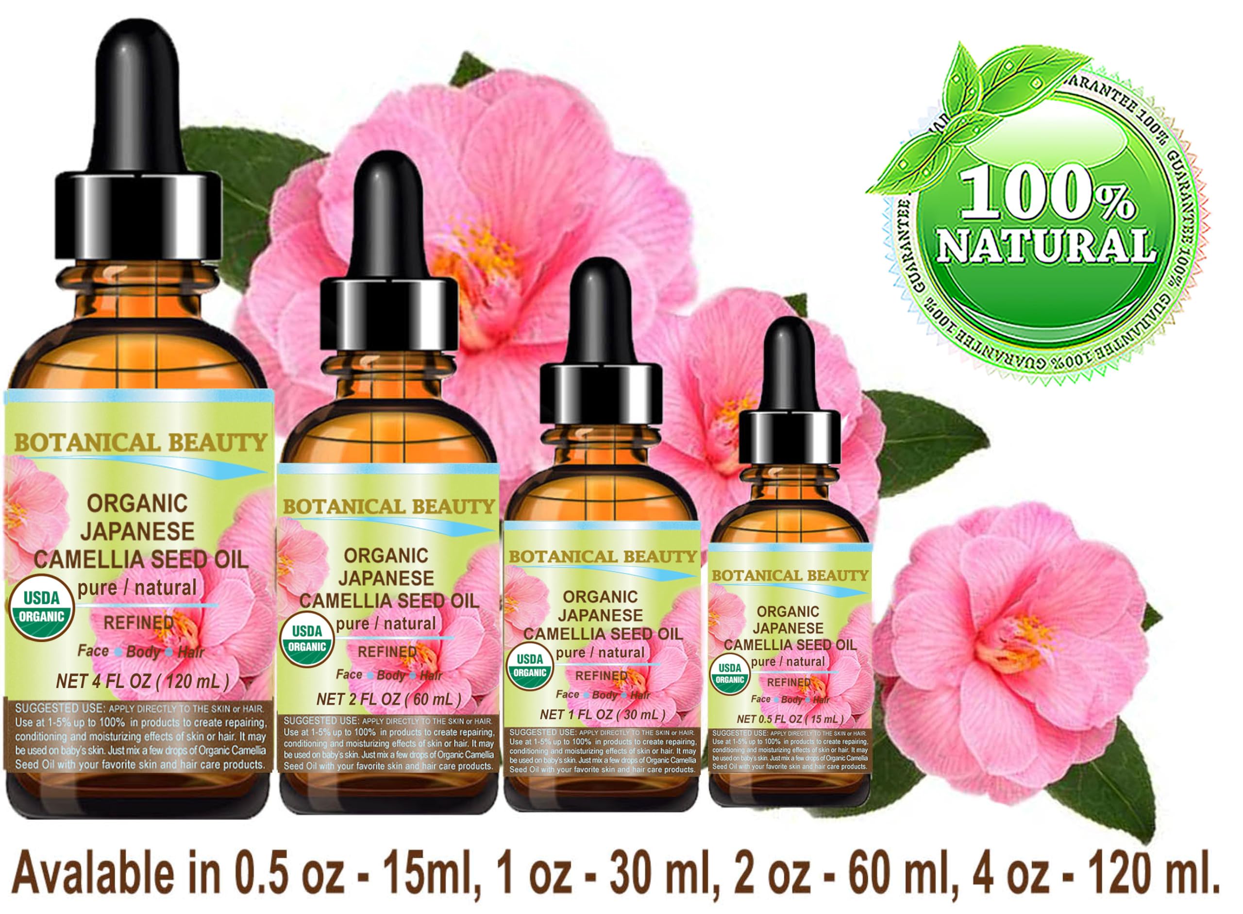 Serums and moisturizers easily blended with Camellia Seed Oil