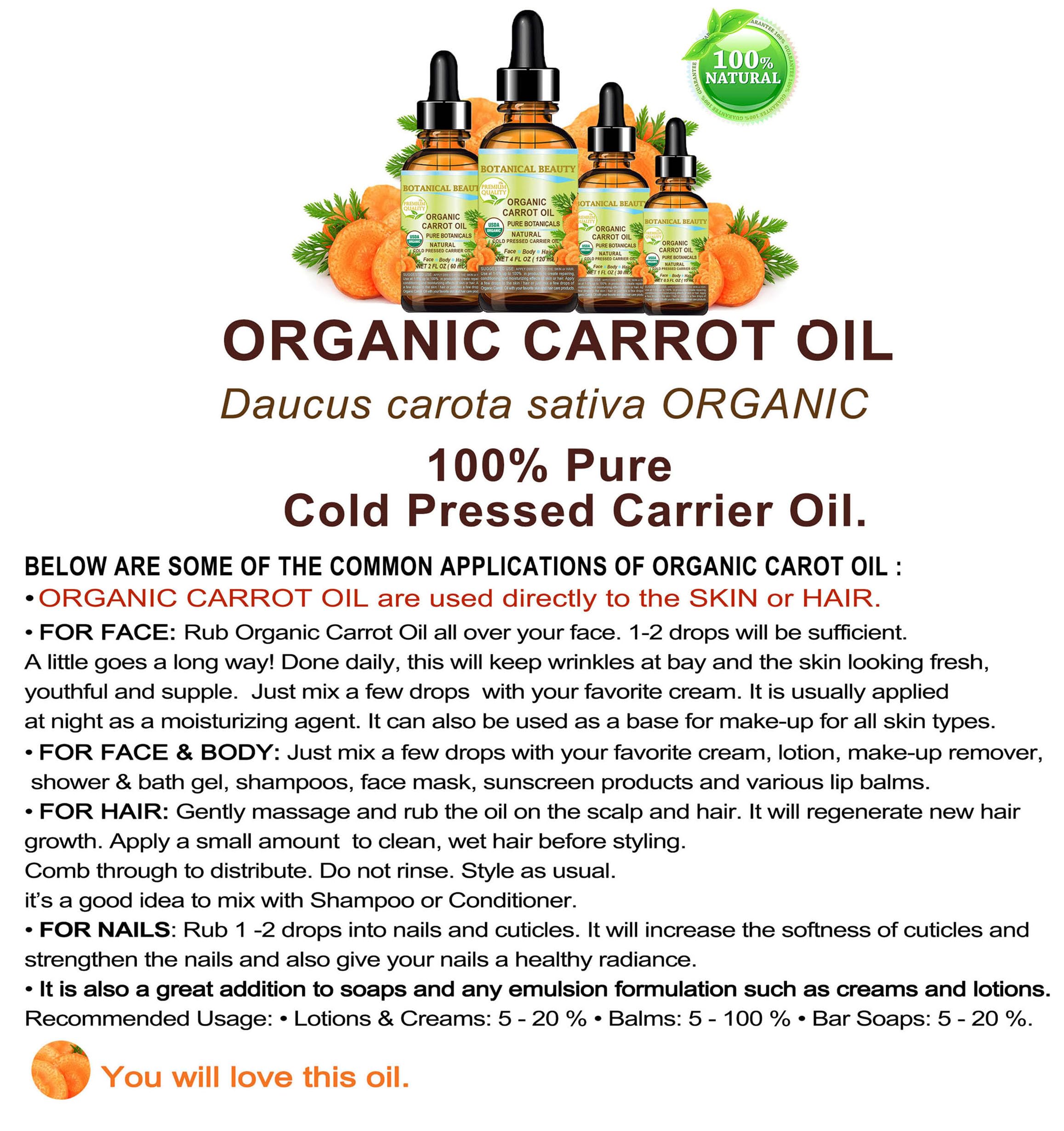 Golden hue of Botanical Beauty carrot seed oil close-up.