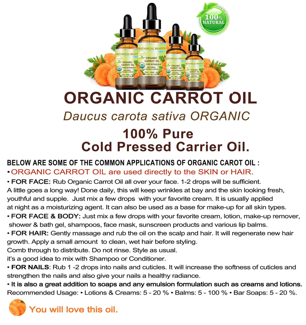 Golden hue of Botanical Beauty carrot seed oil close-up.