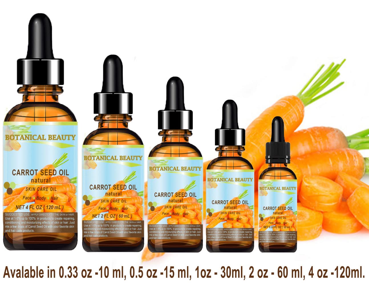 Botanical Beauty carrot seed oil on elbows and knees for dry areas.